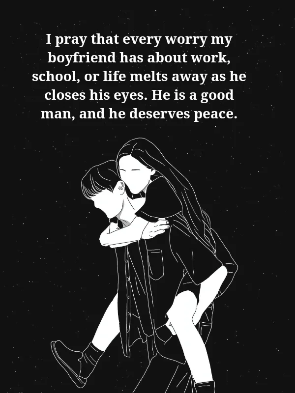 Good Night Prayer for Boyfriend