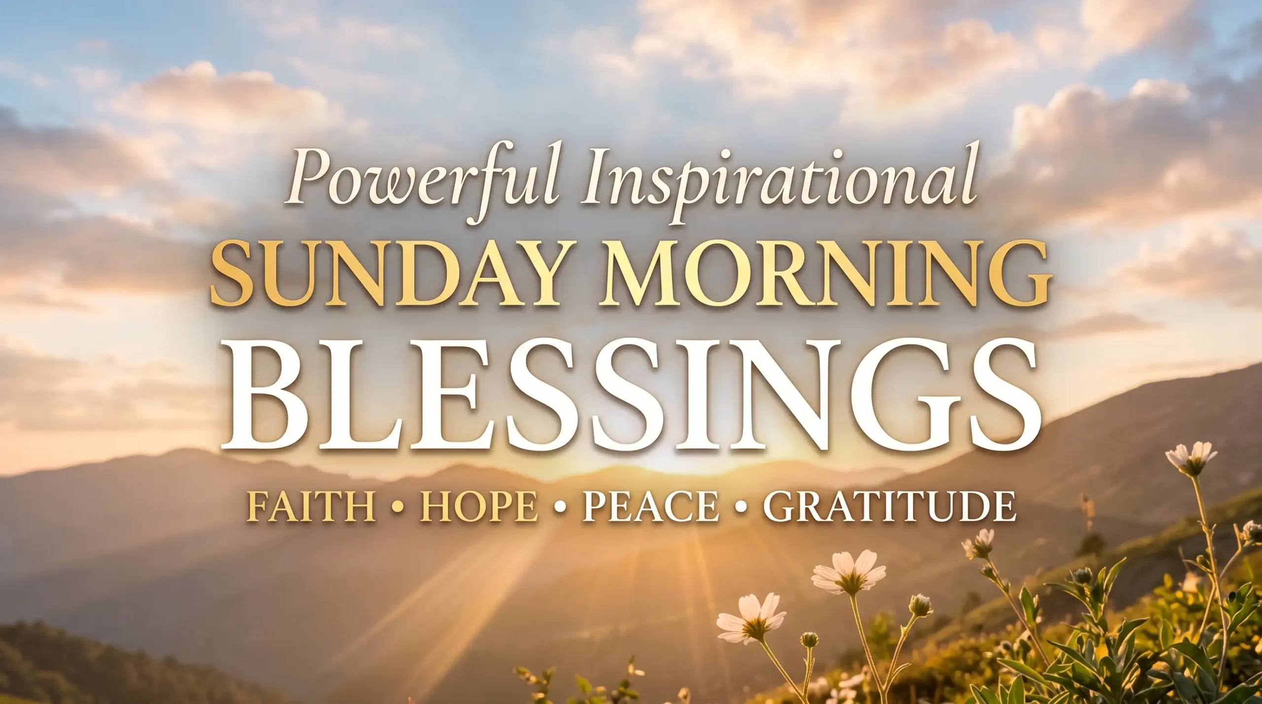 Powerful Inspirational Sunday Morning Blessings.