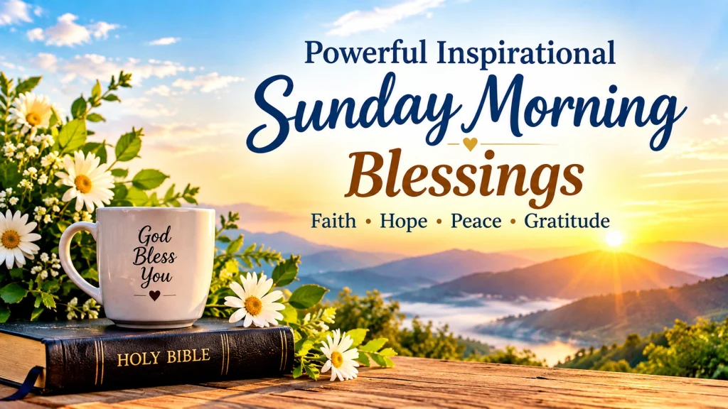 Powerful Inspirational Sunday Morning Blessings to Start Your Day with Faith and Hope